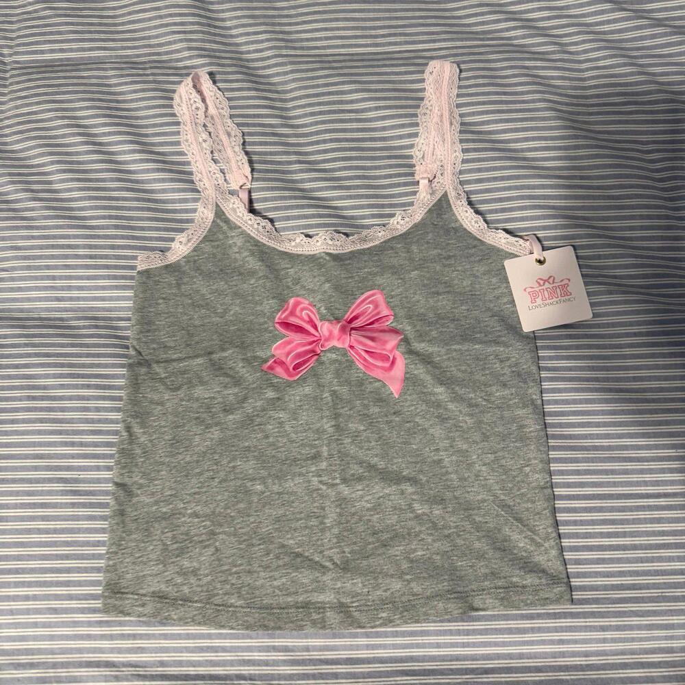 PINK X LoveShackFancy Cotton Cami